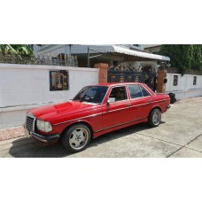 (ขอบคุณลูกค้าจากปากเกร็ด) Benz W123 สีแดงเพลิง ชุดแต่ง amg เครื่องยนต์ 1Jz-ge ติดแก็ส Lpg